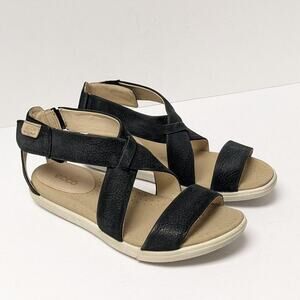 ECCO Damara Strap Sandals, Black, Womens 36 EU (US 5-5.5)